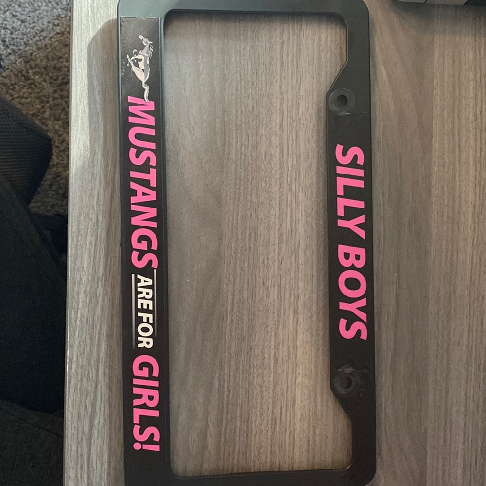 Ford Mustang License Plate Cover